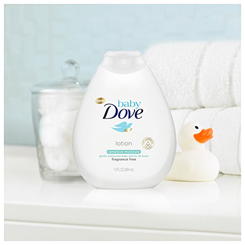 Baby Dove Sensitive Moisture Lotion, Fragrance Free, 13 oz Each, 3-Pack - Image 3