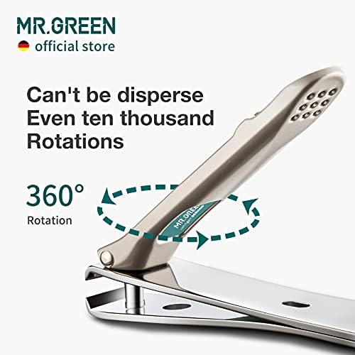MR.GREEN Medium Red Stainless Steel Nail Clipper Set for Easy Grooming and Care - Image 4