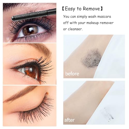 Vivavogue 2PCS Black Waterproof Iron Wand Mascara Set for Long-Lasting Wear - Image 6