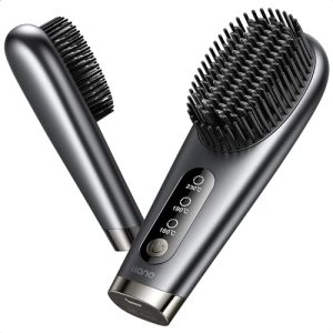 Llano 2024 Portable Cordless Hair Straightener Brush with 6400 mAh Battery Capacity