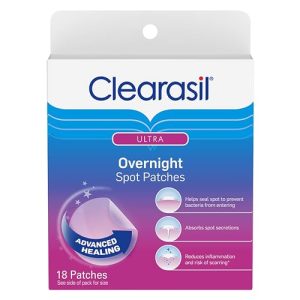 Clearasil Hydrocolloid Acne Spot Patches, 18 Count for Advanced Healing of Breakouts