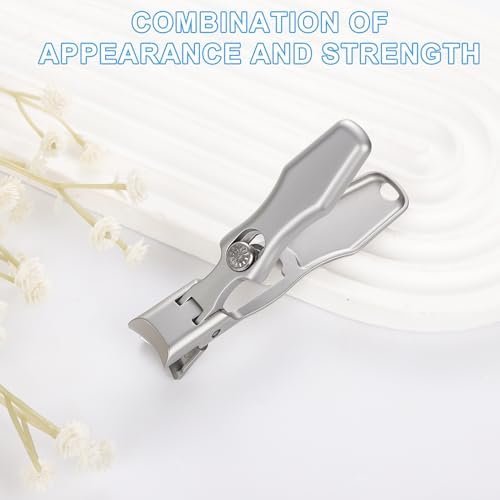 Super Sharp Stainless Steel Toenail Clippers for Thick Nails with Ergonomic Grip - Image 7