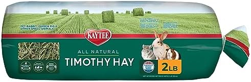 Kaytee Timothy Hay for Small Animals, 2 lb Bag - Fresh and Nutritious Food