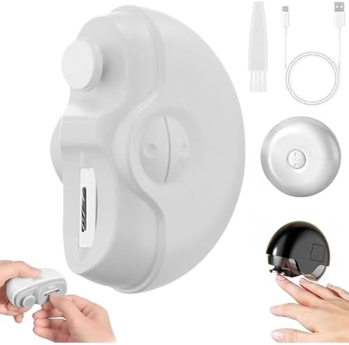 Upgraded 2 in 1 Electric Nail Clippers for Kids and Adults with Safety Features