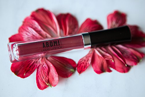 Aromi Burgundy Liquid Lipstick, Vegan and Waterproof, 0.2 oz for All-Day Wear - Image 8