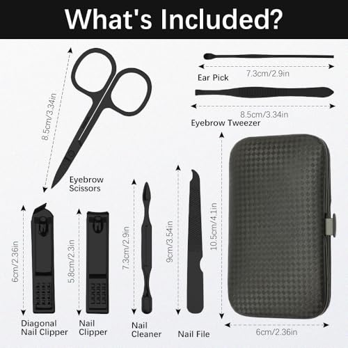 7-in-1 Stainless Steel Manicure Set for Men and Women, Durable and Compact Design - Image 2