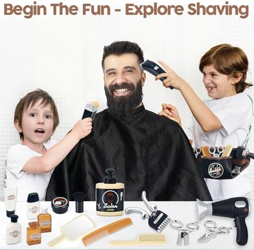 Kids Hair Salon Toy Set with 23 Pieces, Pretend Play Kit for Ages 3-5 - Image 2