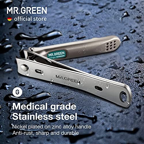 MR.GREEN Medium Red Stainless Steel Nail Clipper Set for Easy Grooming and Care - Image 5