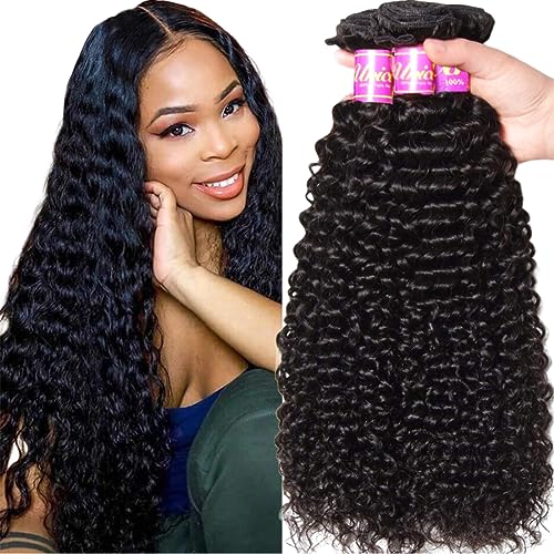 Malaysian Curly Hair 3 Bundles, 100% Remy, Natural Color, 18 Inch Length