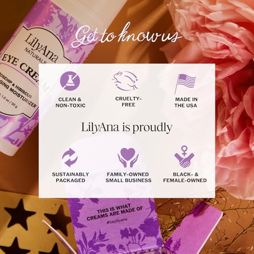 LilyAna Naturals Eye Cream 1.0 oz for Dark Circles Puffiness and Anti-Aging - Image 7