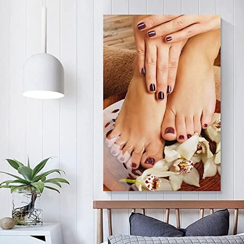 Nail Salon Aesthetic Canvas Wall Art 24x36in Unframed Home Decor Piece - Image 2
