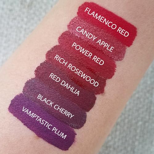 Aromi Burgundy Liquid Lipstick, Vegan and Waterproof, 0.2 oz for All-Day Wear - Image 7