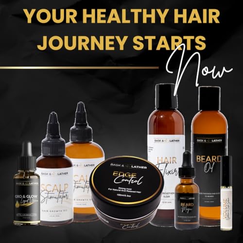 Bask & Lather Scalp Stimulator Hair Growth Oil, 4 Fl Oz for Healthy Hair - Image 6