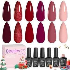 Beetles 6-Color Winter Gel Nail Polish Set - Soak Off UV LED