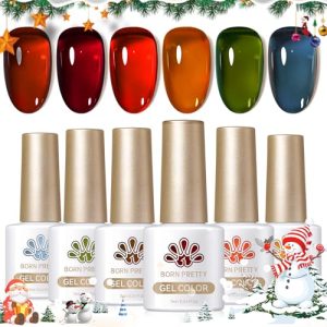 Born Pretty 7ml Jelly Gel Nail Polish Set – 6 Colors