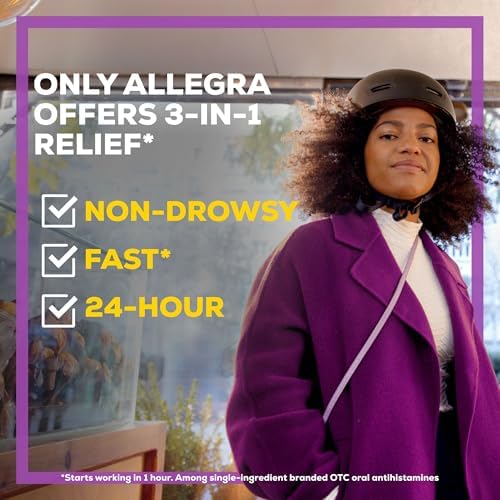 Allegra 24HR Non-Drowsy Antihistamine Tablets, 45 Count, 180 mg Capacity - Image 5