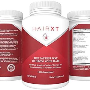 HairXT100 Premium Hair Vitamins ? 60 Tablets for Growth