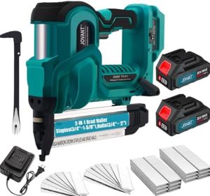 Cordless Brad Nailer Kit with 2 Batteries, Charger, and Lightweight Design for Easy Use