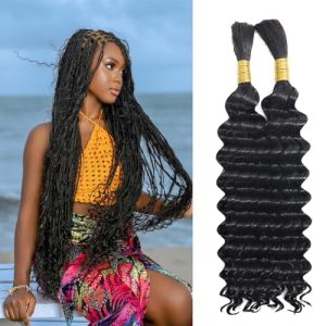 13A 20-Inch Curly Human Hair Bundles for Braiding, 100g, High Quality