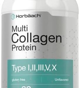 Multi Collagen Protein Powder 32 oz Hydrolyzed Peptides Unflavored Keto and Paleo Friendly