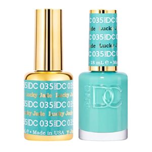 DND Green Gel Polish Set 0.5 Fl Oz Chip-Free Duo for Long-Lasting Nails