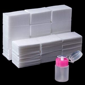 1000 Count Lint-Free Gel Nail Polish Remover Wipes with Pump for Easy Use