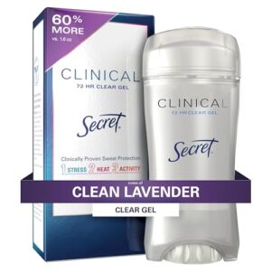 Secret Clinical Strength Antiperspirant for Women, 2.6 oz, Clean Lavender Scent, 3X Protection, New