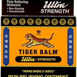 Ultra Strength Tiger Balm Pain Relief Ointment 1.7 oz for Muscle and Joint Pain
