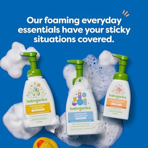 Babyganics Chamomile Verbena Baby Shampoo and Body Wash, 16oz Bottles, 3 Pack - Image 9