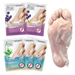 6 Pack Foot Peel Mask Foot Peeling Masks Dead Skin & Calluses?Removes And Repairs Rough Heels Feet Baby Soft ?Get a Feet Baby Soft & Make a Smooth Skin For Cracked Heels?Dry Toe Skin Exfoliating Peeling Natural Treatment for Women & Men
