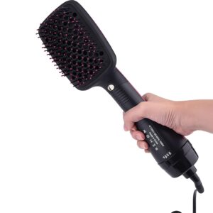Sonew 2 in 1 Hair Dryer and Straightener Brush with Negative Ion Technology, 1100W Capacity
