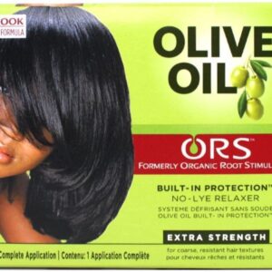 Organic Root Stimulator Olive Oil Relaxer Kit Extra Strength 3-Pack for Healthy Hair