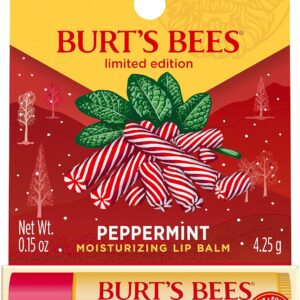 Burt's Bees Peppermint Lip Balm Blister for Unisex, 0.15 Ounce