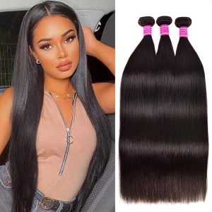 10A Brazilian Virgin Straight Hair Bundles (20 22 24)