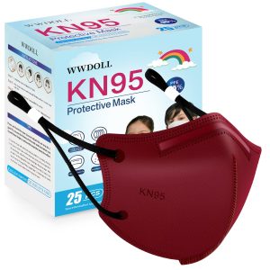 25-Pack WWDOLL KN95 Face Masks - High-Quality Protection