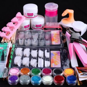 Acrylic Nail Kit with Professional Powders and Tools