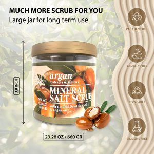 Argan Dead Sea Salt Scrub with Argan Oil