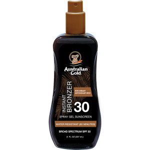 Australian Gold Sunscreen Spray with Instant Bronzer SPF 30