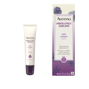 Aveeno 3-in-1 Anti-Wrinkle Eye Cream, Ageless, Fine Lines & Wrinkles