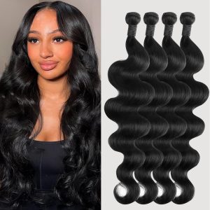 Brazilian Virgin Body Wave Human Hair 4 Bundles 16-22 inch