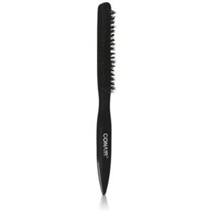 Conair Slim Teasing Hair Brush with Mixed Boar Bristles, 9-Inch Size for Volume