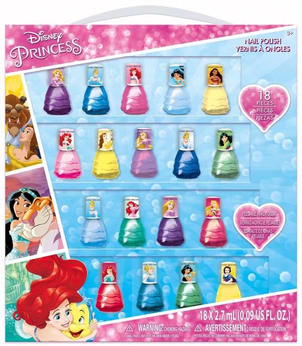 Disney Princess Peel-Off Nail Polish Set for Kids (8)