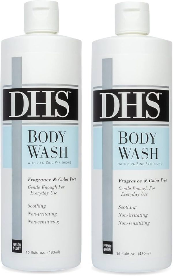 Person Covey DHS Body Wash with 0.5% Zinc Pyrithione (8 fl oz)