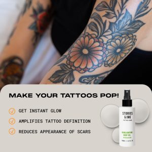 Revive Faded Tattoos with Highlighting Body Oil