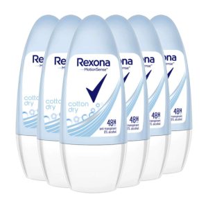REXONA Women Cotton Dry Roll On Deodorant 50ml with Motionsense