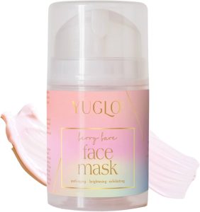 YUGLO Brightening Face Mask with Glycolic | Vitamin-Infused Resurfacing Treatment