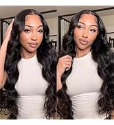 4x4 Lace Front Wigs Human Hair Pre Plucked with Baby Hair 150% Density 16 Inch Body Wave Brazilia...