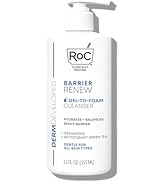 RoC Barrier Renew Gel to Foam Non Drying Cleanser with Ceramides + Antioxidant Green Tea + Glycer...