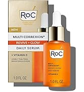 RoC Multi Correxion Revive + Glow 10% Active Vitamin C Serum for Face, Daily Anti-Aging Wrinkle a...