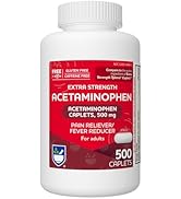 Rite Aid Extra Strength Acetaminophen, 500mg - 500 Caplets | Pain Reliever & Fever Reducer | Migr...